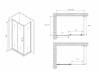 Душевой уголок Abber Schwarzer Diamant AG30100B5-S70B5 70x190x100, профиль Черный фото 5