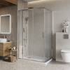 Душевой уголок Belbagno LUCE-AH-21-140/90-C-Cr профиль хром, стекло прозрачное, 140x90x195
