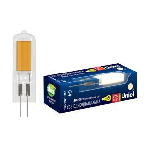 Лампа светодиодная Uniel LED-JC-220/6W/3000K/G4/CL GLZ08TR