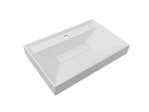 Раковина Эстет Квадро силк ФР-00017365 белая, 70x45