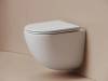 Унитаз подвесной Ceramica Nova Vogue (Тренд) CN4008TMW безободковый, сиденье микролифт, черный матовый фото 2