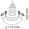 Встраиваемый светильник Technical Gyps Modern DL006-1-01-W фото 2