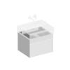 Тумба под раковину Kerama Marazzi Logica 60 см подвесная, с 2 ящиками, белоснежный