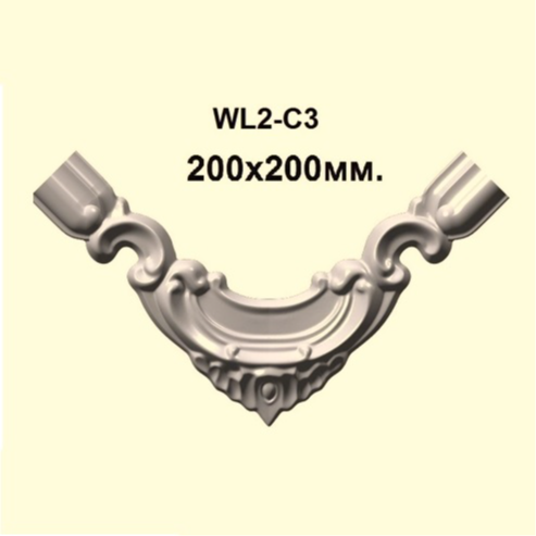 Угловой элемент NMC Wallstyl WL2-C3 (4 шт.) 20x2x20