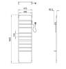 Полотенцесушитель электрический Wonzon & Woghand WW-A204-BR Брашированный никель фото 2