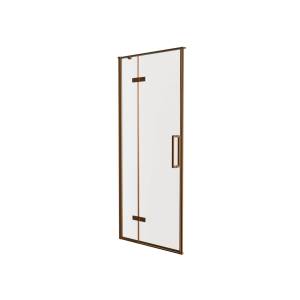 Душевая дверь Knotlor Контур HDIP090CG0RB профиль бронза, стекло прозрачное, 90x4x200