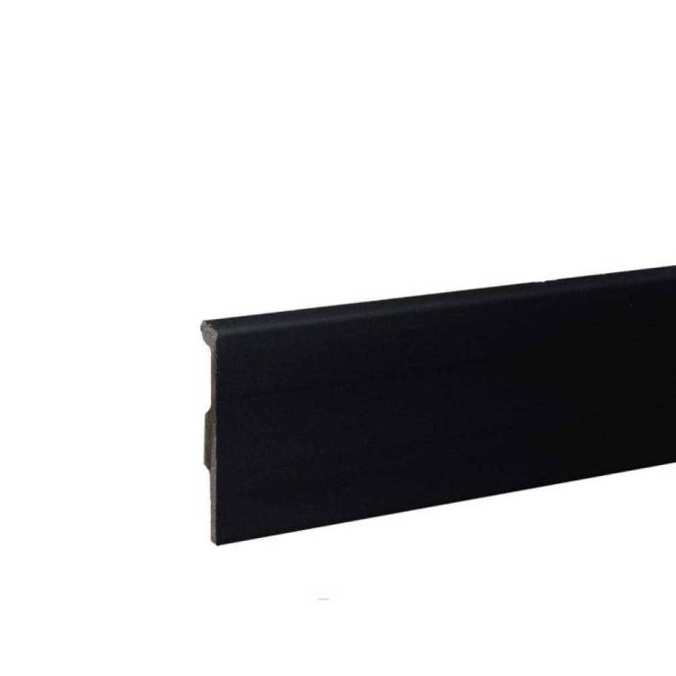 Напольный плинтус Bonkeel Top HDPS 02 Черный 2000x80x14