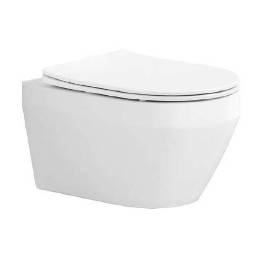 Унитаз подвесной Aquatek Лея AQ1199T-00 безободковый, с крышкой-сиденьем микролифт