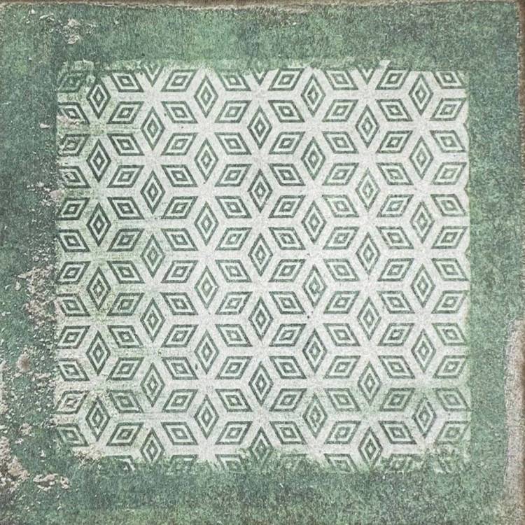 Керамическая Плитка Decocer Toscana С0004786 Green Deco 20X20