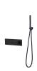 Смеситель для ванны и душа Boheme Fusion 130-SYS-B с ручным душем, Black