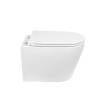 Унитаз подвесной Royce Ozzy RCT-110408WH безободковый, сиденье микролифт, белый фото 2