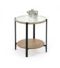 Стол журнальный Halmar Kamala V-CH-KAMALA-LAW прозрачный/натуральный/черный фото 2