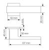 Дверные ручки Morelli Lot MH-56-S6 SSC Супер матовый хром фото 3