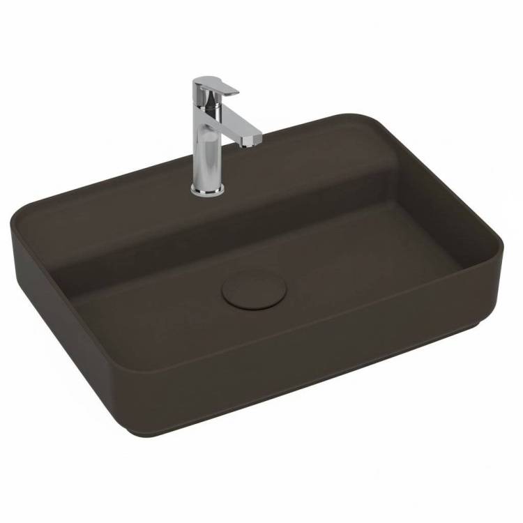 Раковина Isvea Infinity 10NF66055SV-2H 55 см, коричневая матовая