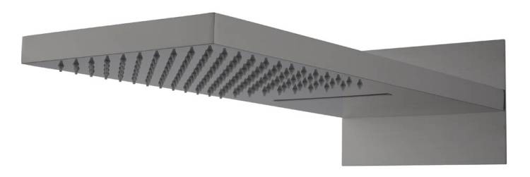 Верхний душ Boheme Fusion 419-2-GM с каскадом, Gun Metal