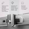 Душевой уголок Am.Pm Sunny W87G-403-100100-MT профиль серебро, стекло прозрачное, 100x100 фото 7