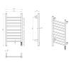 Полотенцесушитель электрический Wonzon & Woghand WW-AL4094-CR Хром фото 2