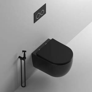 Унитаз подвесной Cerutti Spa OGLIO Aria MB CT9239,матовый черный