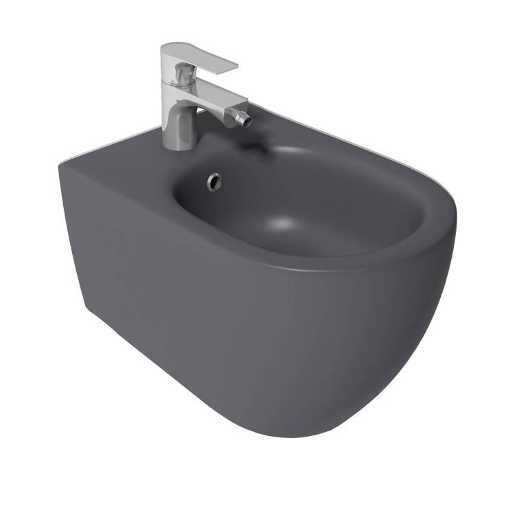 Биде подвесное Isvea Sentimenti Neo 10AR41010SV-2C антрацит матовое