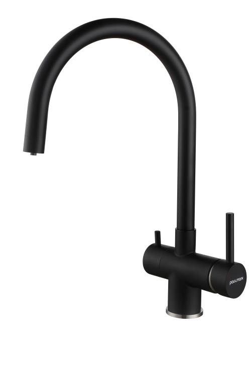 Смеситель для кухни Paulmark Heller He213218-AN антрацит