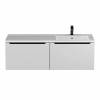 Тумба под раковину Uperwood Tanos 291020264 подвесная, правая, белая, графит, 120 см