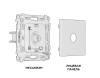 Комплект механизма TV розетки оконечной Ambrella Volt Alfa MA413010 фото 4