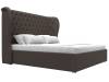 Интерьерная кровать Лига Диванов Далия 123077 коричневый 180x200 фото 3