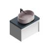 Тумба под раковину Kerama Marazzi Modula MOD.70.1+1\WHT глянцевая белая, 70 см фото 3