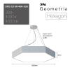 Подвесной светодиодный cветильник Geometria ЭРА Hexagon SPO-121-W-40K-038 38Вт 4000К белый Б0050550 фото 7