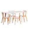 Стол обеденный Tetchair Claire 21282 белый, натуральное дерево 135x80x75 фото 4