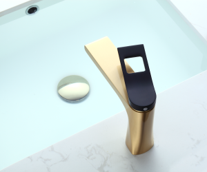Смеситель для раковины Bronze de Luxe Element EL02GB черный, золото