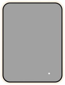 Зеркало Aquanet Контур 00367649 LED подсветка, черное, 80x60