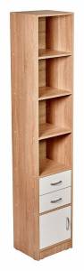 Стеллаж комбинированный МФ Мастер Либерти-42 Либерти-42-ДС-БТ дуб сонома / белый