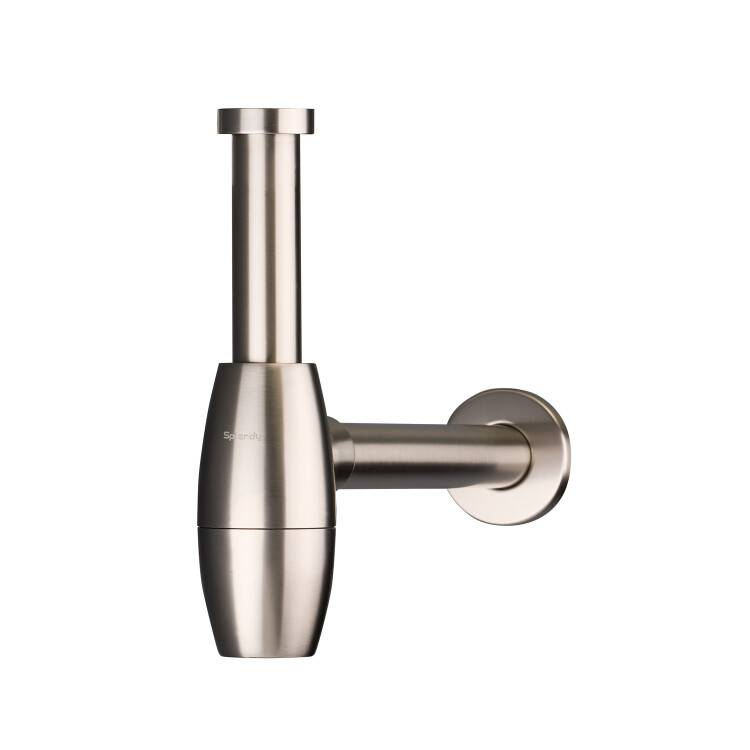 Сифон для раковины Splendy Elegance R ER30815MNB бутылочный, 1 1/4" х 32, никель брашированный