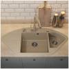Мойка кухонная Uperwood Quartz UPD-06 3910202121 бежевая, 100.6x51 фото 3