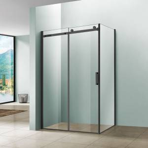 Душевой уголок Vincea Como VSR-1C9013CLB 1300x900, профиль черный, стекло прозрачное