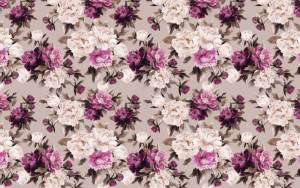 3D Фотообои Artegrafico «Узор с пионами» PRV-016 канвас