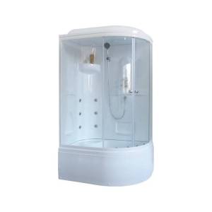 Душевая кабина Royal Bath BK RB8120BK2-T-L с высоким поддоном, с сиденьем
