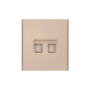 Розетка компьютерная RJ45 2-местная Kranz Strong KR-78-0725-8 бежевый