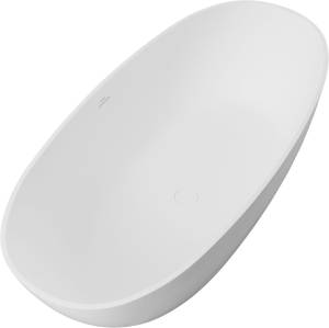 Ванна из искусственного камня Allen Brau Krion Oval 2.35003.21 белая матовая, 171x82