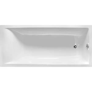 Ванна из искусственного камня Астра-Форм Нейт 01010042+08010053 160x70 с щелевым переливом, с донным клапаном, белая глянцевая