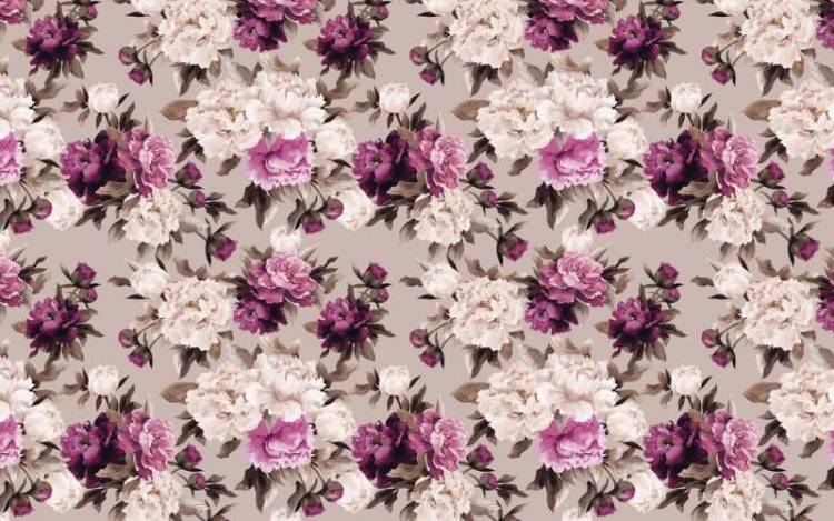 3D Фотообои Artegrafico «Узор с пионами» PRV-016 канвас