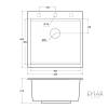 Мойка кухонная EMAR Quartz EMQ-1520.Q Оникс фото 5