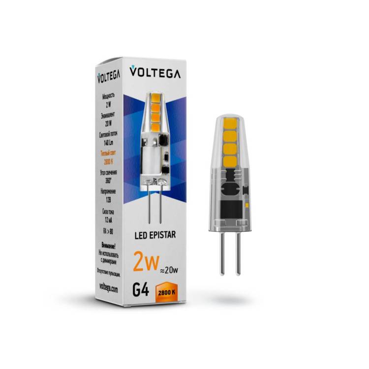 Светодиодная лампа Voltega Simple Capsule G4 7142