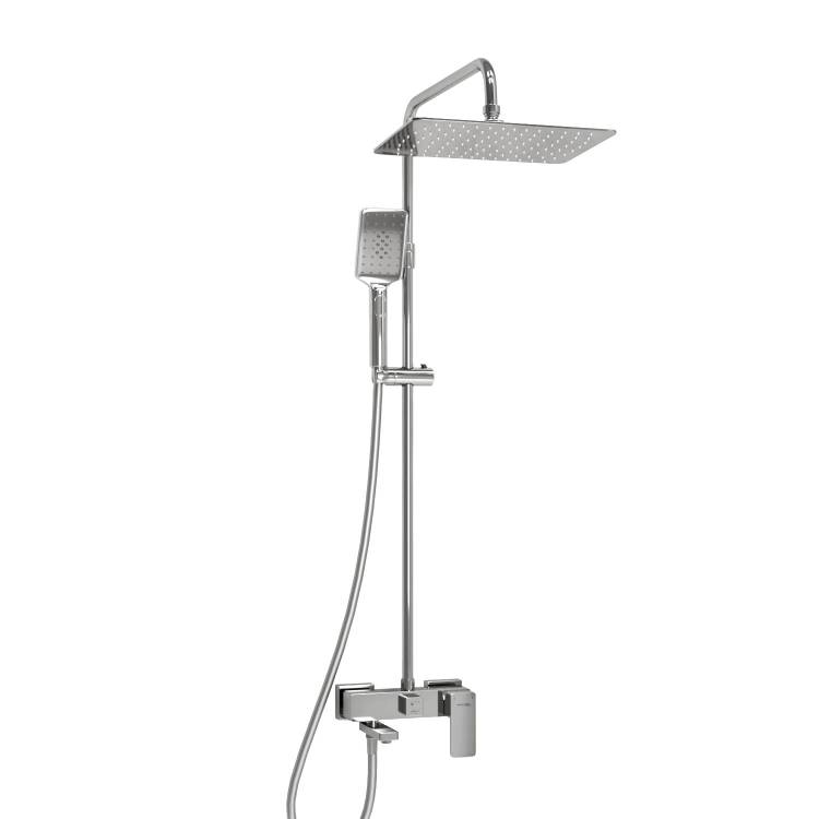 Душевой комплект Wasserkraft A177.069.126.087.CH хром, со смесителем