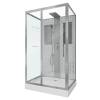 Душевая кабина Niagara Luxe NG-7711WBK 900x1200х2100 низкий поддон стенки БЕЛЫЕ БЕЗ КРЫШИ