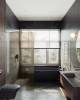 Душевая перегородка MaybahGlass MGD-697-5ш 79x195, стекло бронза матовая 8 мм, профиль хром матовый фото 2