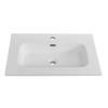 Раковина Cezares Duet CZR-8095-70 белый глянцевый, 71x46x17 фото 2