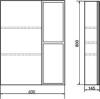 Мебель для ванной Comforty Франкфурт-60 бетон светлый фото 8