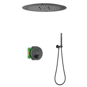 Душевой комплект Timo Saona SX-2370/03SM с термостатом, черный матовый